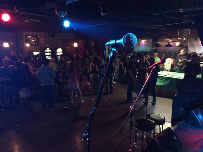 View from the stage into the crowd